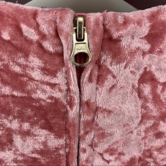 Cat & Jack mauve/pink girls' velvet dress, 4T - Picture 8 of 9